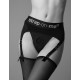 Трусы для страпона с подвязками для чулок Strap-On-Me REBEL HARNESS - M