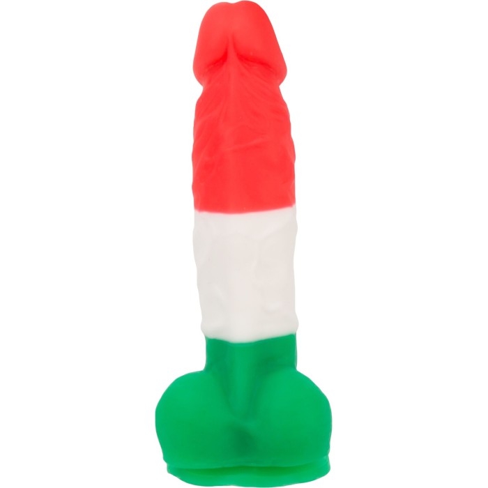 Цветной фаллоимитатор ADDICTION - LEONARDO - 7" - 3 COLOURS, 17,8 см, силикон