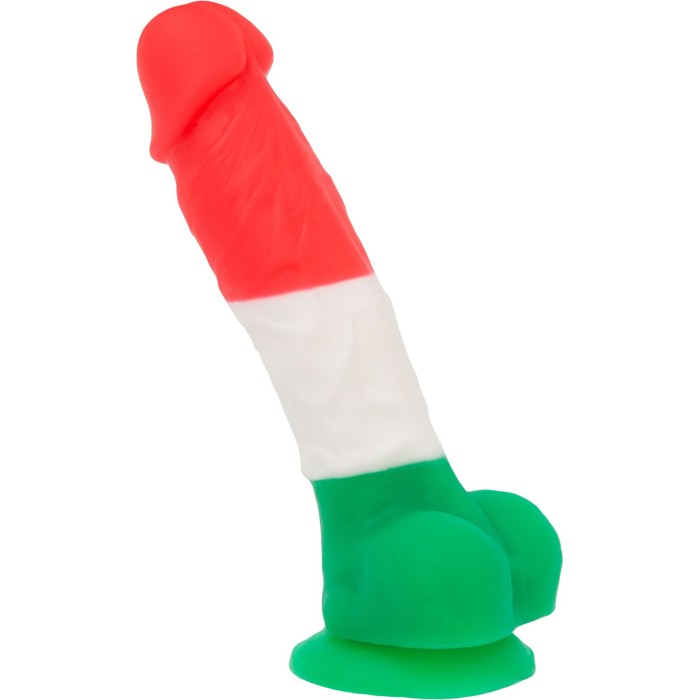 Цветной фаллоимитатор ADDICTION - LEONARDO - 7" - 3 COLOURS, 17,8 см, силикон