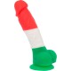 Цветной фаллоимитатор ADDICTION - LEONARDO - 7" - 3 COLOURS, 17,8 см, силикон