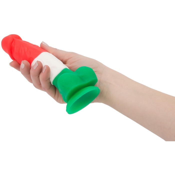 Цветной фаллоимитатор ADDICTION - LEONARDO - 7" - 3 COLOURS, 17,8 см, силикон