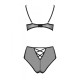 Эротический комплект с рисунком Passion LOVELIA BIKINI S/M, black
