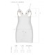 Сорочка с вырезами на груди, стринги Passion LOVELIA CHEMISE XXL/XXXL, white