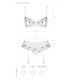 Сексуальный комплект с поясом для чулок Passion LOVELIA SET S/M, white
