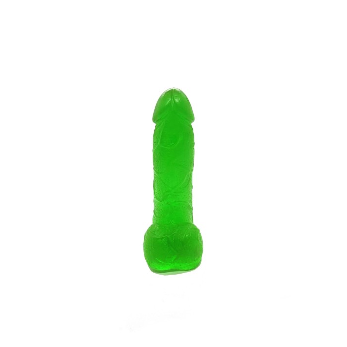 Крафтовое мыло-член с присоской Чистий Кайф Green size S натуральное