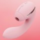 Вакуумный вибратор KISSTOY Tina Mini Pink, вагинально-клиторальный
