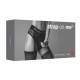 Кружевные трусы для страпона с подвязками для чулок Strap-On-Me DIVA HARNESS - S