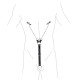 Зажимы для сосков с фиксацией на пенисе Art of Sex – Nipple Clamps for Men, экокожа
