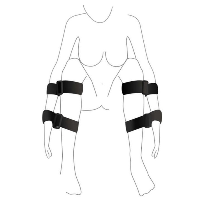 Набор для фиксации Art of Sex – BDSM Hands to feet Simple