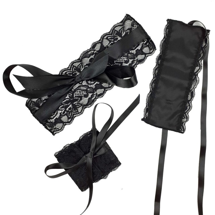 Эротический набор повязка на глаза и наручники Art of Sex: Blindfold and Handcuffs Aria
