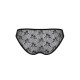 Трусики-сліпи з мереживною сіточкою Passion DINA THONG L/XL, black