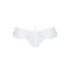Трусики в горошек, с рюшами и шнуровкой Passion FATIN THONG L/XL, white