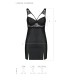 Бэби-долл из эко-кожи и кружева Passion LOONA CHEMISE S/M, black