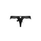 Кружевные трусики-танга с атласным бантиком Passion NAJA THONG S/M, black