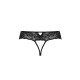 Кружевные стринги с доступом Passion SENIA THONG L/XL, black