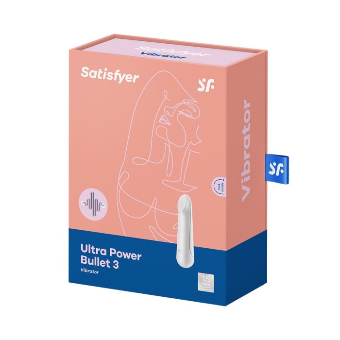Вибропуля перезаряжаемая Satisfyer Ultra Power Bullet 3 White