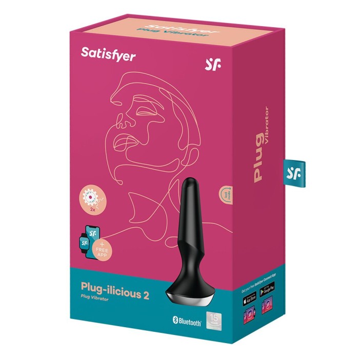 Анальна смарт-вібропробка Satisfyer Plug-ilicious 2 Black