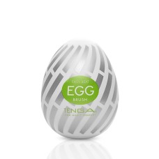 Мастурбатор-яйце Tenga Egg Brush з рельєфом у вигляді великої щетини