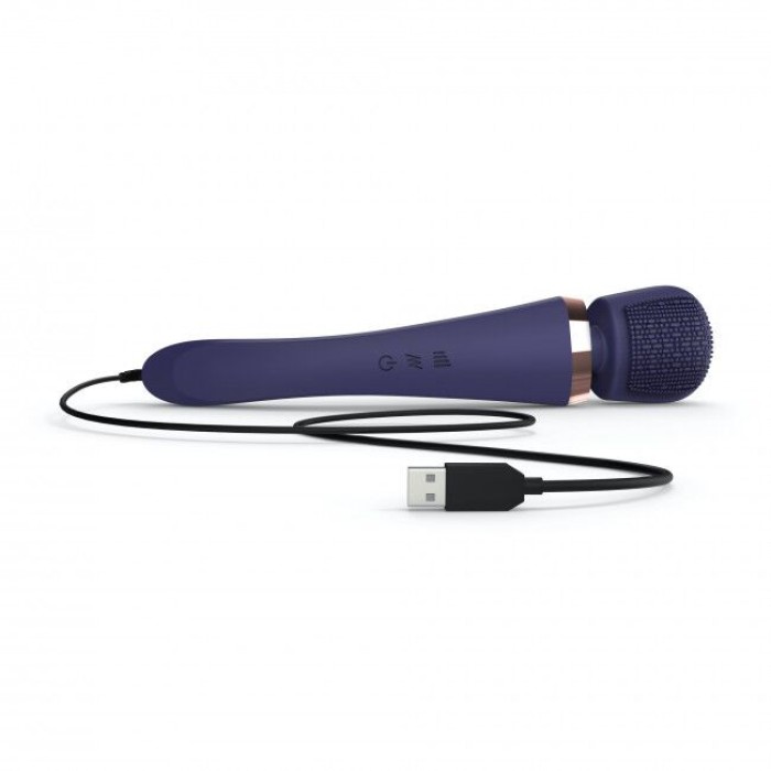 Вібромасажер з силіконовою щіточкою Love to Love Brush Crush – Midnight Indigo