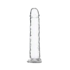 Прозрачный фаллоимитатор на присоске ADDICTION Vertical Dong 7″, вибропуля в подарок