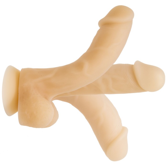 Фаллоимитатор с памятью формы, на присоске ADDICTION — DAVID 8″ Silicone Dong, вибропуля в подарок