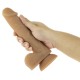 Гибкий фаллоимитатор на присоске ADDICTION — ANDREW 8″ Silicone Dong — Caramel, вибропуля в подарок