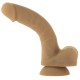 Гибкий фаллоимитатор на присоске ADDICTION — ANDREW 8″ Silicone Dong — Caramel, вибропуля в подарок
