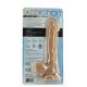 Гибкий фаллоимитатор на присоске ADDICTION — ANDREW 8″ Silicone Dong — Caramel, вибропуля в подарок