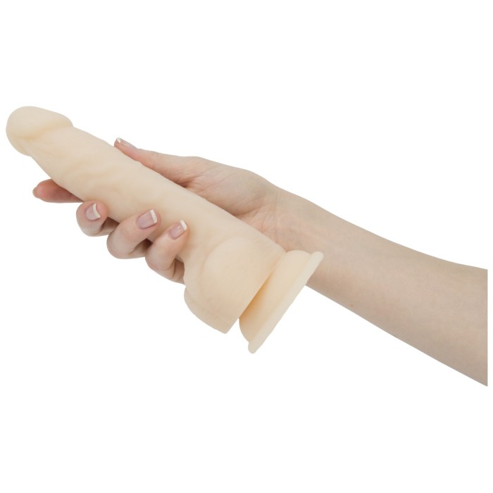 Фалоімітатор з пульсацією Naked ADDICTION Dominic 9″ Vanilla, пульт ДК, діаметр 4,2 см