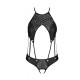 Распродажа!!! Боди из эко-кожи с ремешками и перфорацией Tamaris Body black L/XL — Passion