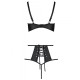 Распродажа!!! Комплект из эко-кожи Passion Tamaris Set black XXL/XXXL, бюстгальтер и трусики