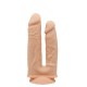 Фалоімітатор подвійний SilexD Double Gusto Flesh (Model 1 size 8" & 7"), двошаровий, силікон + Silexd