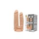 Фалоімітатор подвійний SilexD Double Gusto Flesh (Model 1 size 8" & 7"), двошаровий, силікон + Silexd