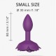 Силиконовая анальная пробка Love To Love OPEN ROSES S SIZE - PURPLE RAIN