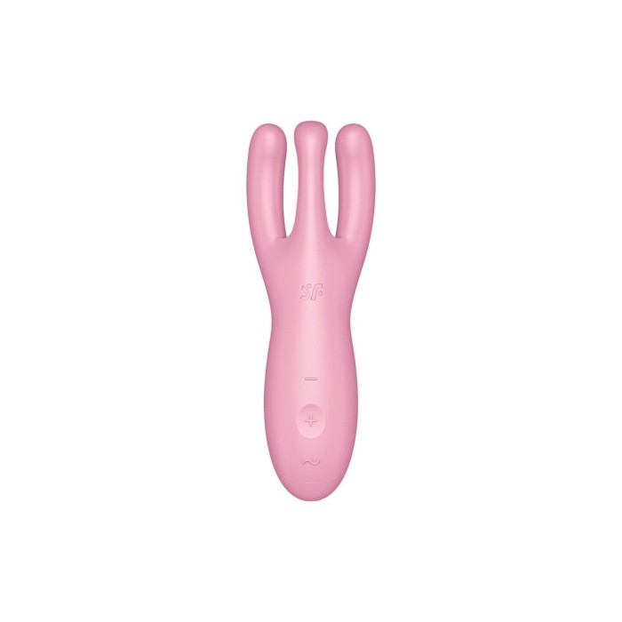 Клиторальный смарт-вибратор Satisfyer Threesome 4 Pink с тремя пальчиками