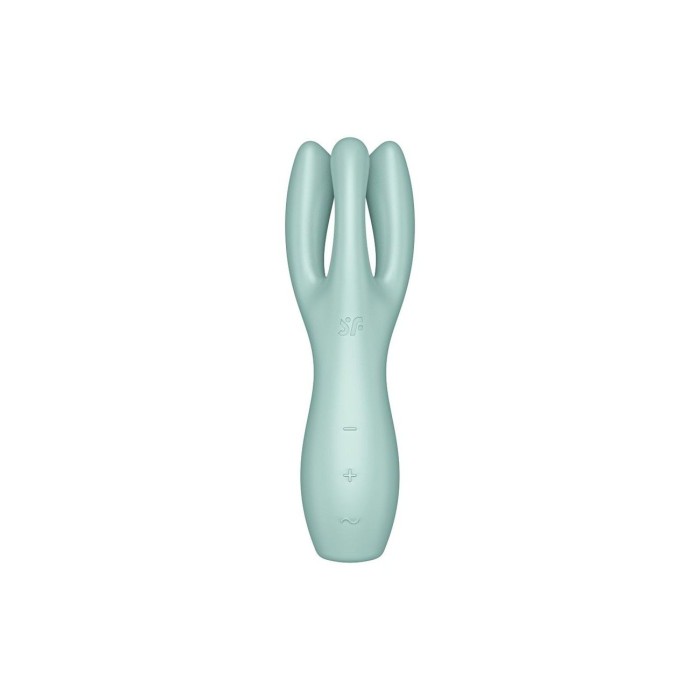 Кліторальний вібратор Satisfyer Threesome 3 Mint з трьома пальчиками
