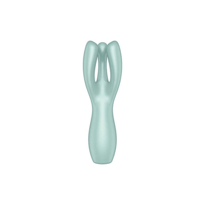 Кліторальний вібратор Satisfyer Threesome 3 Mint з трьома пальчиками
