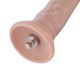 Реалистичный фаллоимитатор для секс-машин Hismith 7.5″ Flexible Silicone Dildo, система KlicLok