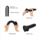 Реалистичный фаллоимитатор Strap-On-Me Sliding Skin Realistic Dildo Black XL, эффект подвижной кожи