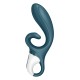 Смарт вибратор кролик Satisfyer Hug Me Bluegrey, 2 мотора, диаметр 4,2см, широкая клиторальная часть