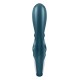 Смарт вибратор кролик Satisfyer Hug Me Bluegrey, 2 мотора, диаметр 4,2см, широкая клиторальная часть