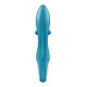 Вибратор кролик с тройным отростком Satisfyer Embrace me Turquoise, 2 мотора, диаметр 3,6 см
