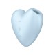 Вакуумный стимулятор-сердечко с вибрацией Satisfyer Cutie Heart Blue