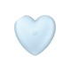 Вакуумный стимулятор-сердечко с вибрацией Satisfyer Cutie Heart Blue