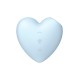 Вакуумный стимулятор-сердечко с вибрацией Satisfyer Cutie Heart Blue