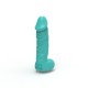 Крафтове мило-член із присоскою Pure Bliss BIG Turquoise, натуральне