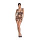 Бодистокинг-платье Passion BS089 black, мини, плетение в виде паутины