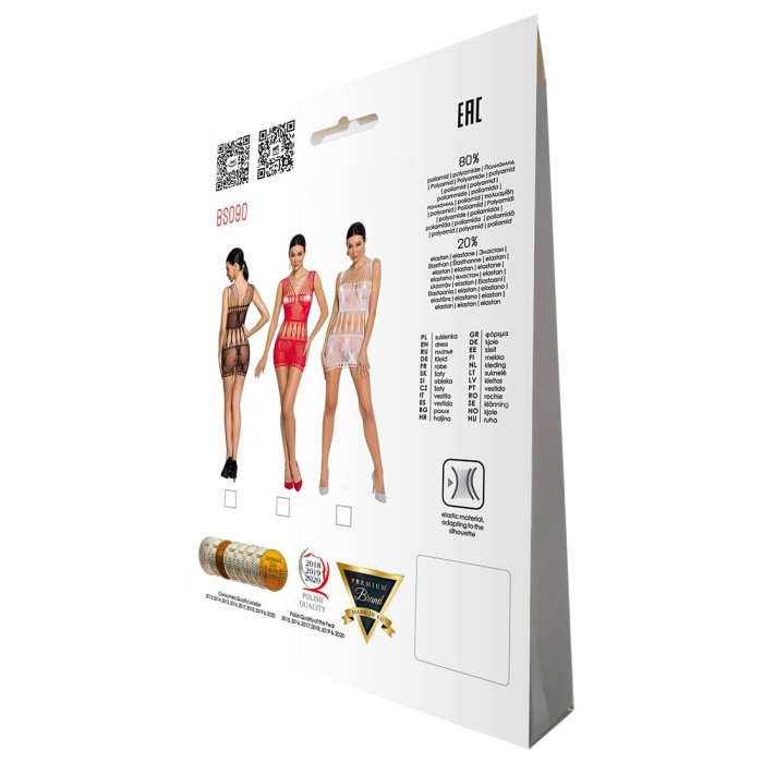 Бодистокинг мини-платье с бабочками Passion BS090 One Size black