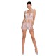 Бодістокінг мінісукня з метеликами Passion BS090 One Size white