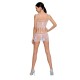 Бодістокінг мінісукня з метеликами Passion BS090 One Size white